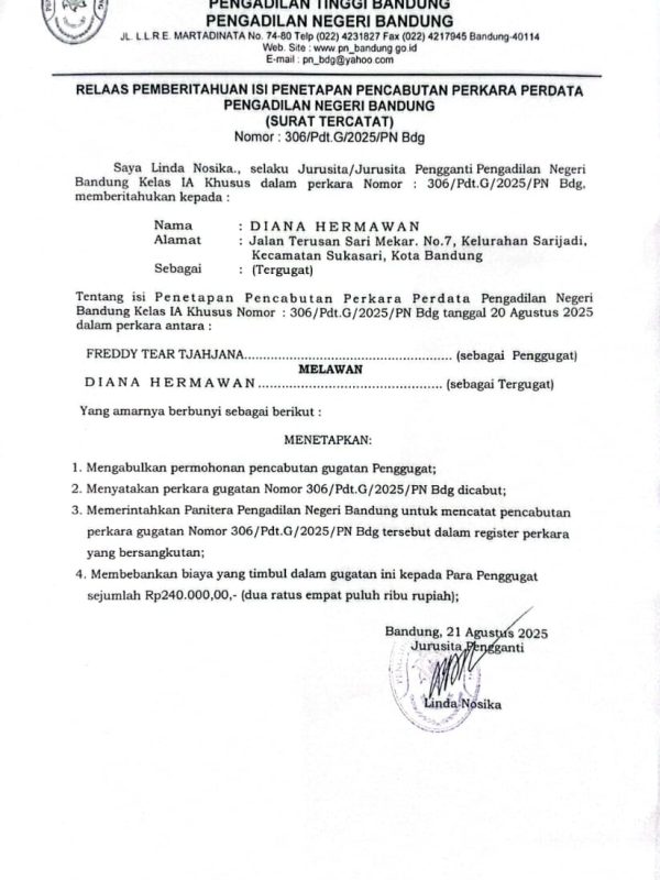 Relaas Pemberput PN 306 G 25 (Diana)