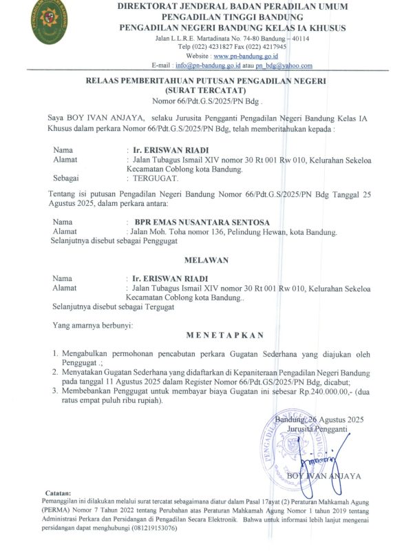 Relass Pemb. Putusan 66 GS